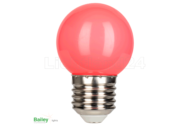 E27 - LED Tropfen Lampe (G45) 1W PINK