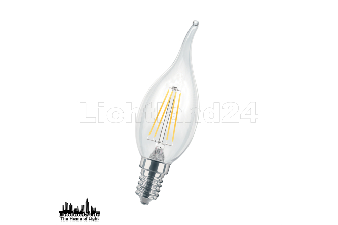 E14 LED Filament Windstoßkerze C35 - 4W (= 60W) 2700K