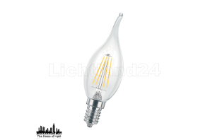 E14 LED Filament Windstoßkerze C35 - 4W (= 60W) 2700K