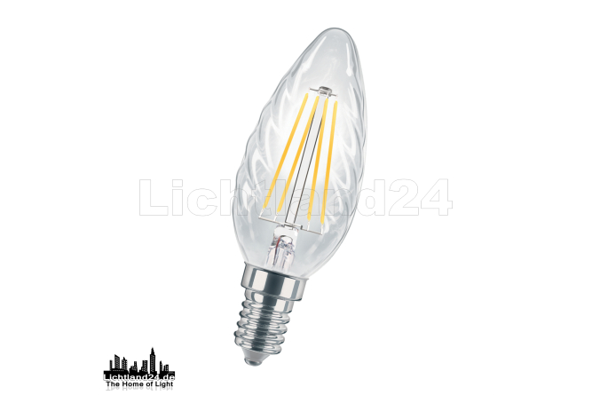 E14 LED Filament Kerze gedreht C35 - 2W (= 25W) 2700K