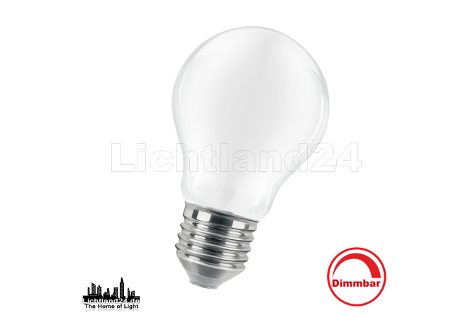 E27 LED Filament Birne matt - dimmbar - A60 - 6W (= 60W)...
