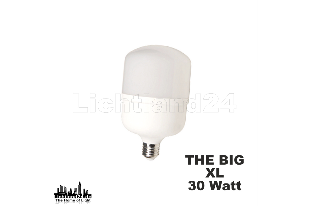 BIG XL30 - E27 COB LED Lampe - 30W (> 250W) 4000K extrem hell