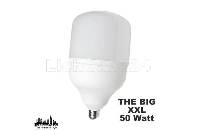 BIG XXL50 - E27 COB LED Lampe - 50W (> 350W) 4000K extrem hell