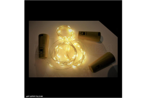 DEKO "Bottle-Light" LED-String ca. 2m mit 20 LEDs (warmweiss)