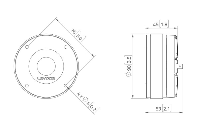 LAVOCE DF10.14 1 Zoll  Kompressionstreiber, Ferrit