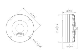 LAVOCE DN10.17T 1 Zoll  Kompressionstreiber, Neodym