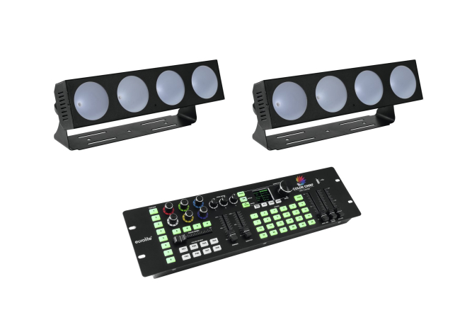 EUROLITE Set 2x LED CBB-4 + DMX LED Color Chief Controller