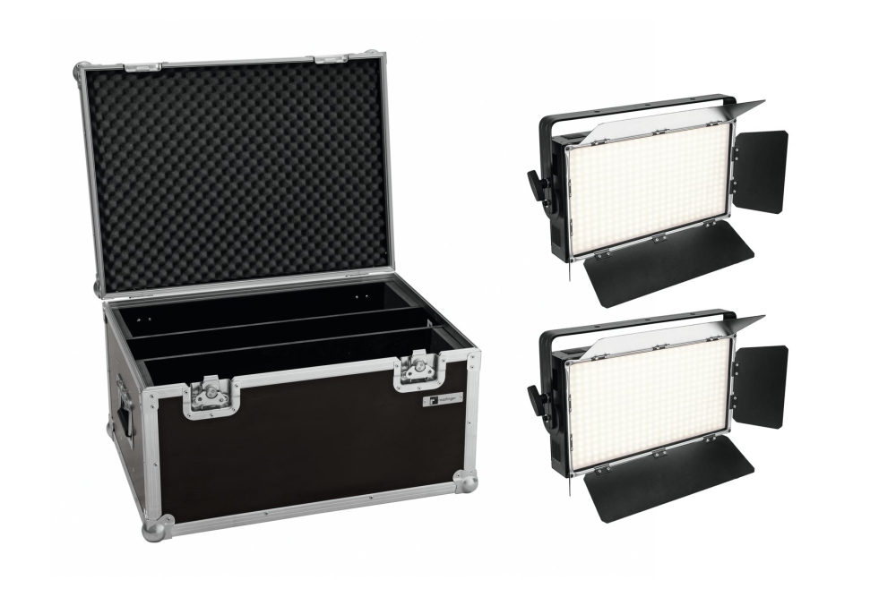 EUROLITE Set 2x LED PLL-360 3200K Panel + Case