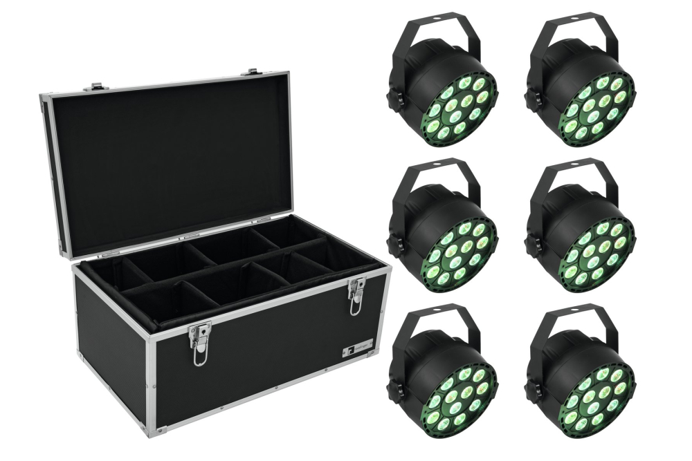 EUROLITE Set 6x LED PARty TCL Spot + Case TDV-1