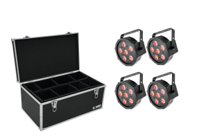 EUROLITE Set 4x LED SLS-6 TCL Spot + Case TDV-1