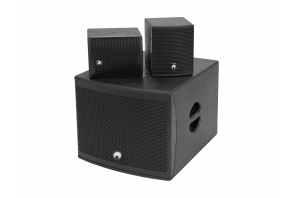 OMNITRONIC Set MOLLY-12A Subwoofer aktiv + 2x MOLLY-6 Top 8 Ohm, schwarz