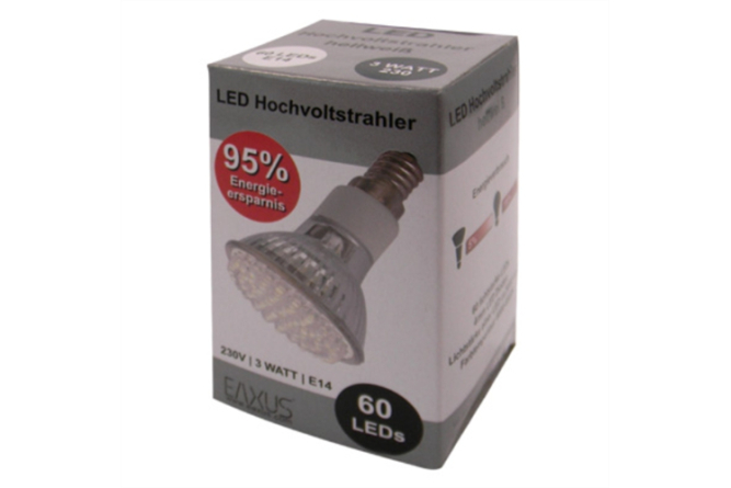 E14 - LED Hochvoltstrahler 3,0 Watt - extra...