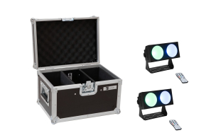 EUROLITE Set 2x LED CBB-2 COB RGB Leiste + Case