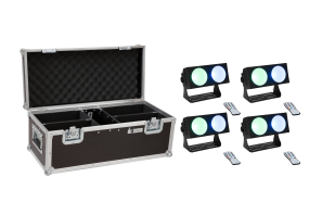 EUROLITE Set 4x LED CBB-2 COB RGB Leiste + Case