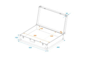 ROADINGER Universal-Koffer-Case Pick 62x47x19cm