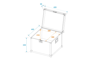 ROADINGER Universal-Transport-Case 40x40x30cm