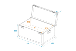 ROADINGER Universal-Transport-Case 60x40x30cm