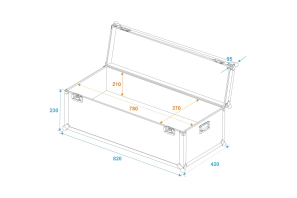 ROADINGER Universal-Transport-Case 80x40x30cm