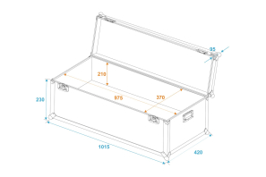 ROADINGER Universal-Transport-Case 100x40x30cm