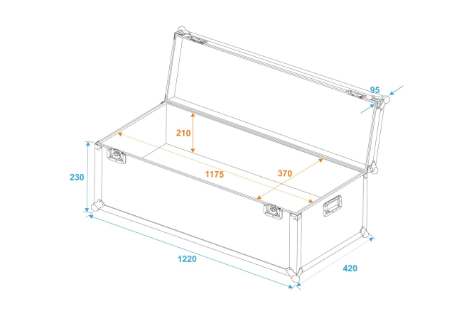 ROADINGER Universal-Transport-Case 120x40x30cm