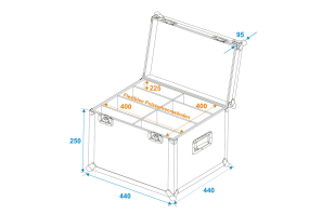 ROADINGER Universal-Transport-Case TDV-40 40x40x30cm