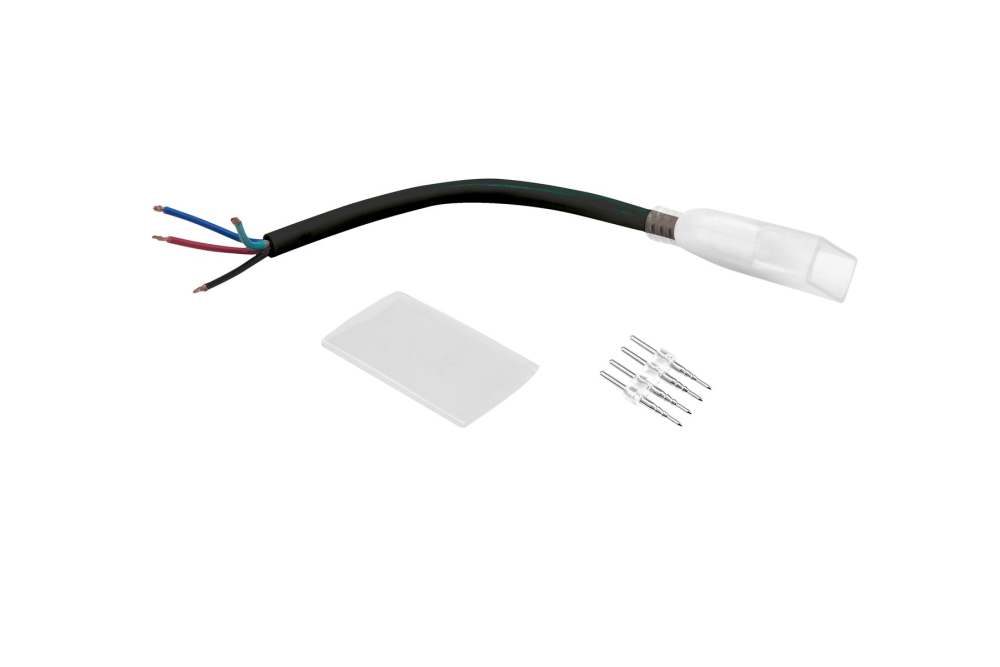 EUROLITE LED Neon Flex 230V Slim RGB Anschlusskabel mit offenen Enden