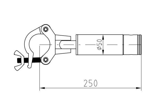ALUTRUSS CORS-25 Cornerbrace 25cm Adapter