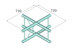 ALUTRUSS BILOCK BQ2-SPAC41V 4-Weg Kreuz sw