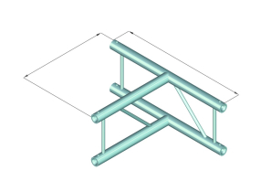 ALUTRUSS DECOLOCK DQ2-SPAT36V 3-Weg T-Stück 90° sw