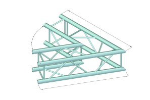 ALUTRUSS DECOLOCK DQ4-SPAC20 2-Weg Ecke 60° sw