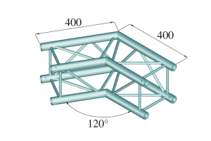 ALUTRUSS DECOLOCK DQ4-SPAC22 2-Weg Ecke 120° sw