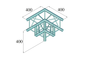 ALUTRUSS DECOLOCK DQ4-SPAL30 3-Weg Ecke 90° sw