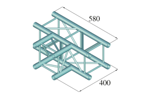 ALUTRUSS DECOLOCK DQ4-SPAT35 3-Weg T-Stück 90° sw