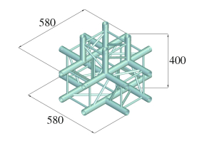 ALUTRUSS DECOLOCK DQ4-SPAT51 5-Weg Ecke sw