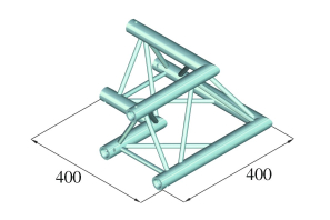 ALUTRUSS DECOLOCK DQ3-SPAC21 2-Weg Ecke 90° sw