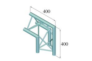 ALUTRUSS DECOLOCK DQ3-SPAC24 2-Weg Ecke 90° sw