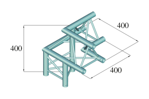 ALUTRUSS DECOLOCK DQ3-SPAL32 3-Weg Ecke 90° sw