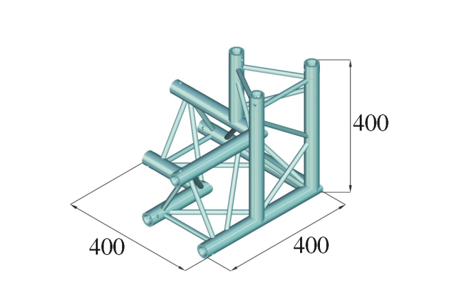 ALUTRUSS DECOLOCK DQ3-SPAL34 3-Weg Ecke 90° sw