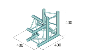 ALUTRUSS DECOLOCK DQ3-SPAL34 3-Weg Ecke 90° sw