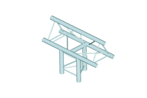 ALUTRUSS DECOLOCK DQ3-SPAT38 3-Weg T-Stück 90° sw