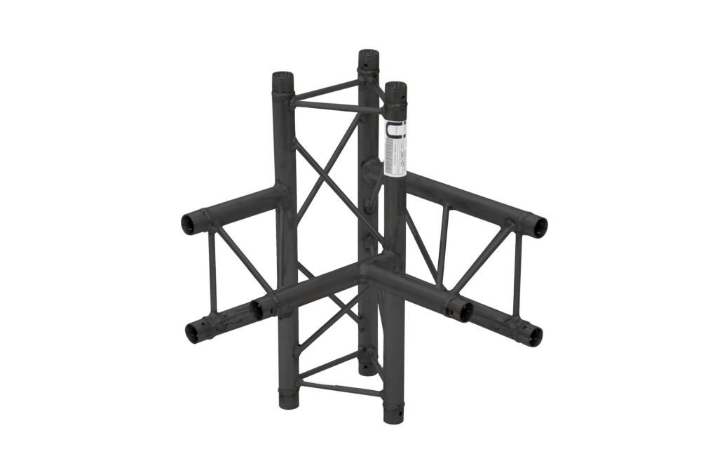 ALUTRUSS DECOLOCK DQ3-SPAT42 4-Weg T-Stück \/ sw