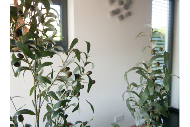 EUROPALMS Olivenbäumchen, Kunstpflanze, 90 cm