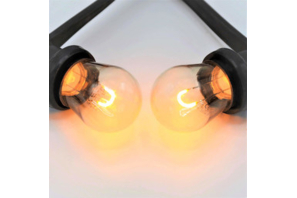 E27 City LED - 1 Watt U-Filament ST44 Lang-Tropfenlampe dimmbar - extra warmweiß 2000K (vergl. +8W)