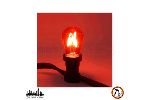 E27 City LED - 3,5 / 4 Watt ST44 dimmbare Lang-Tropfenlampe Filament Farbmix + 2000K (vergl. +25W)