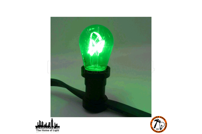 E27 City LED - 3,5 / 4 Watt ST44 dimmbare Lang-Tropfenlampe Filament Farbmix + 2650K (vergl. +25W)