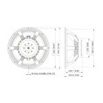 LAVOCE SAF214.50 21 Zoll  Subwoofer, Ferrit, Alukorb