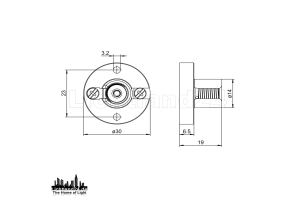 Kleinfassung E10 / 12V / Illumination / Modellbau - schwarz