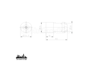 Einbaufassung E14 / 250V / Illumination / Modellbau - schwarz (für Rundkabel)