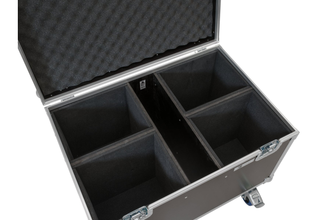 ROADINGER Flightcase 4x LED Theatre COB 200 Serie, mit Rollen