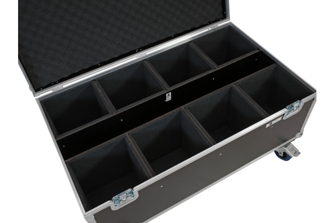 ROADINGER Flightcase 8x LED IP PAR 7x8W QCL/7x9W SCL mit Rollen